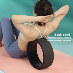 TPE Printing Yoga Wheel Home Non-slip Bodybuilding Slimming Waterproof Shock Absorption Accessories