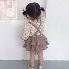 Baby Girl Clothes Spring Summer Linen Cotton Girls Floral shart