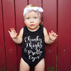 Chunky And Pretty Romper Summer Toddler Baby Girl Boys Sharts