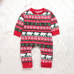 Infant Baby Boys Girls Christmas Santa XMAS Letter Plaid Romper