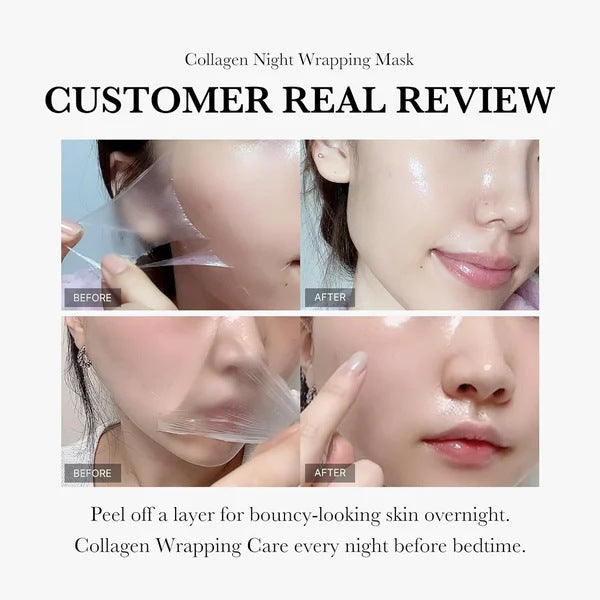 Face Night Mask Collagen Wrapping Mask Natural Ingredients Firming