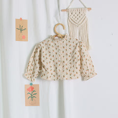 Baby Girl Clothes Spring Summer Linen Cotton Girls Floral shart