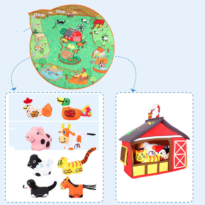 Baby Baby Play Blanket Early Education Animal Toys