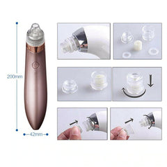 Electric Blackhead Vacuum Pore Cleaner Acne Pimple Remover Strong Suction Tool