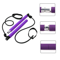 Fitness Yoga Pilates Bar Portable Gym Accessories